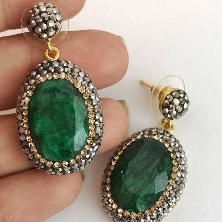 Emerald Filiz Earrings