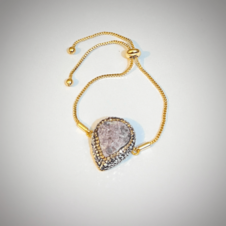 Druzy Amethyst Bracelet