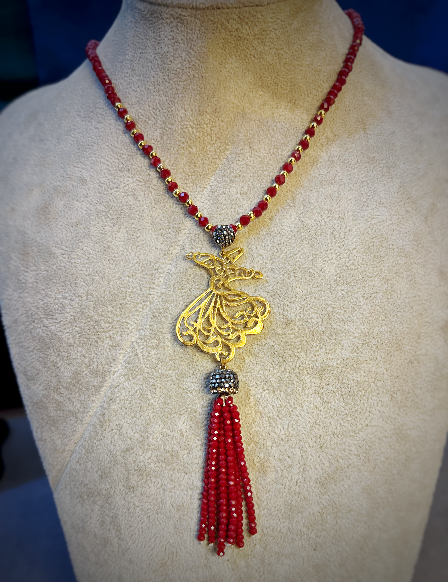 Sufi Derwaish Red Necklace
