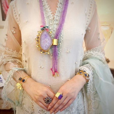 Purple Onyx Necklace