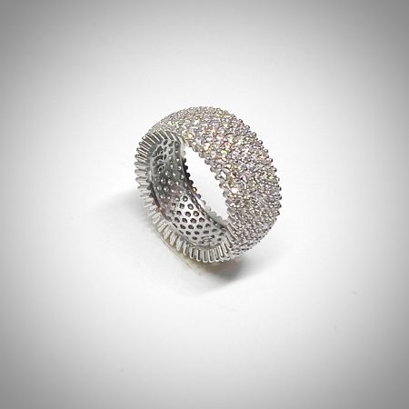 Zircon Ring 925 Silver Band