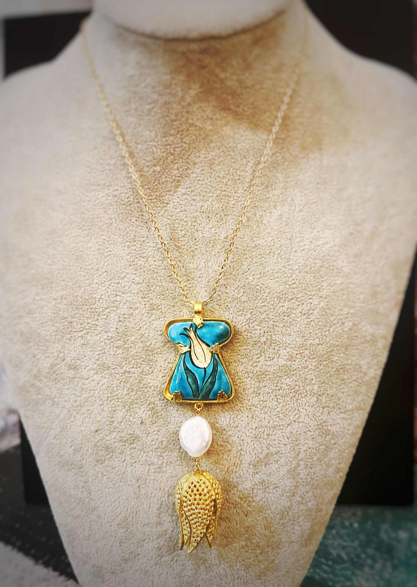 Ceramic Kaftan Pendant