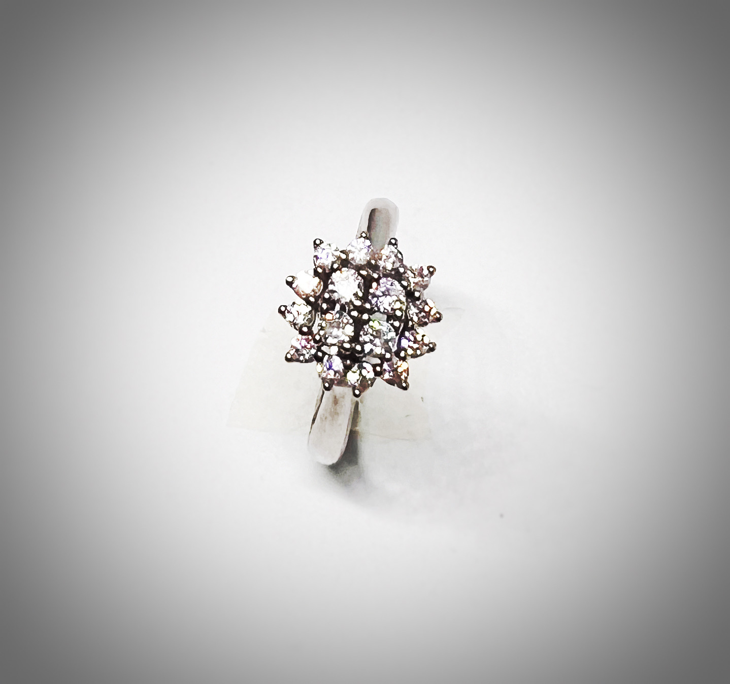 Cluster Cubic Zirconia Ring