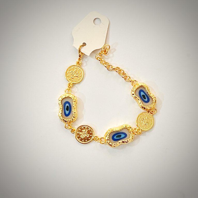 White Evil Eye Bracelet