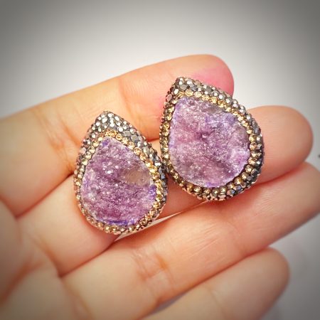 Esra Amethyst Earrings