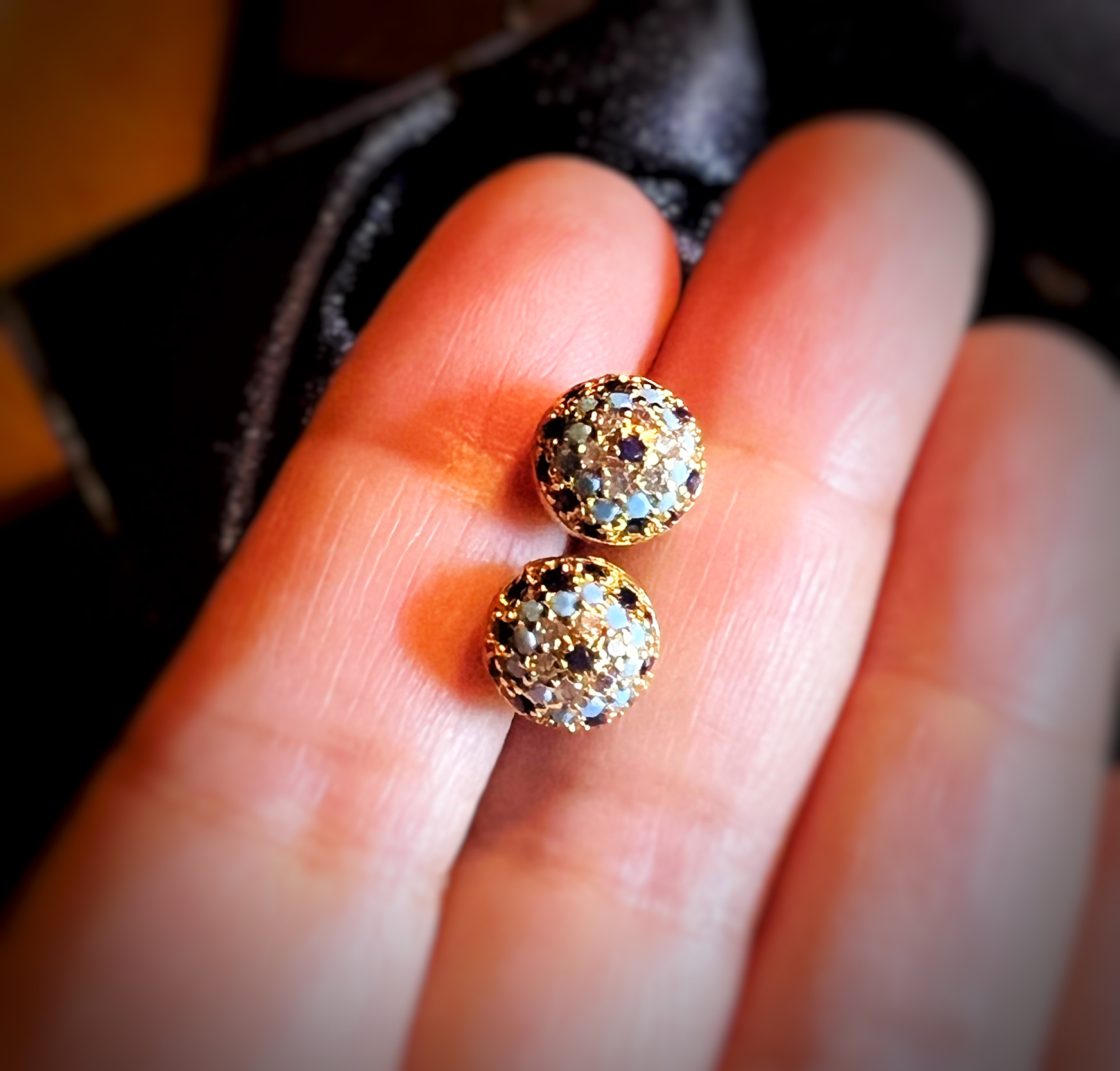 Evil-Eye Crystal Earrings