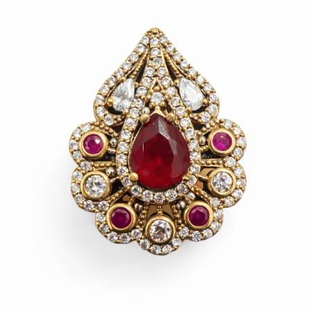 Ottoman Ruby Ring  (Size 8)