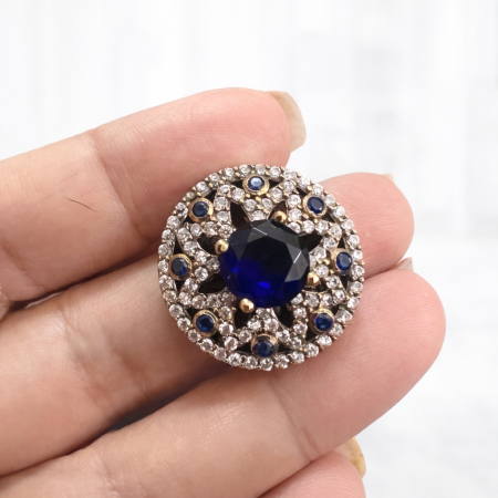 Ottoman Sapphire Ring  (Size 8)
