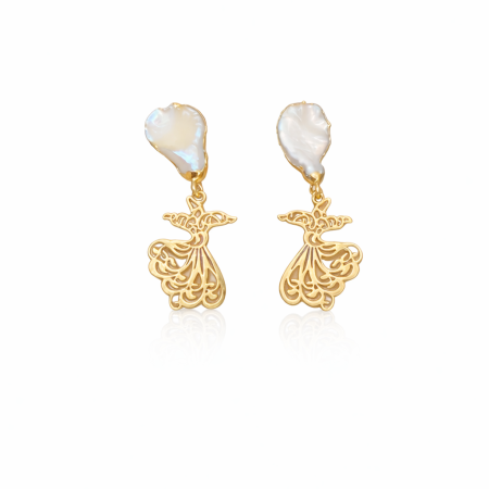Pearl Derwaish Earrings