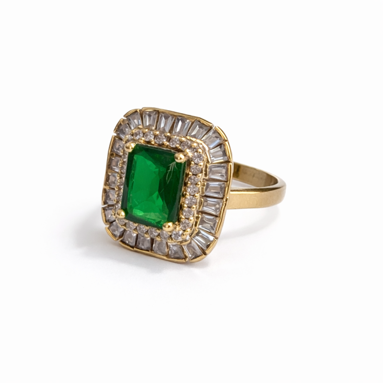 Ottoman Emerald Statement Ring